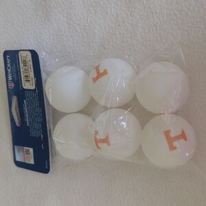 University of Tennessee set of 6 Ping Pong balls.